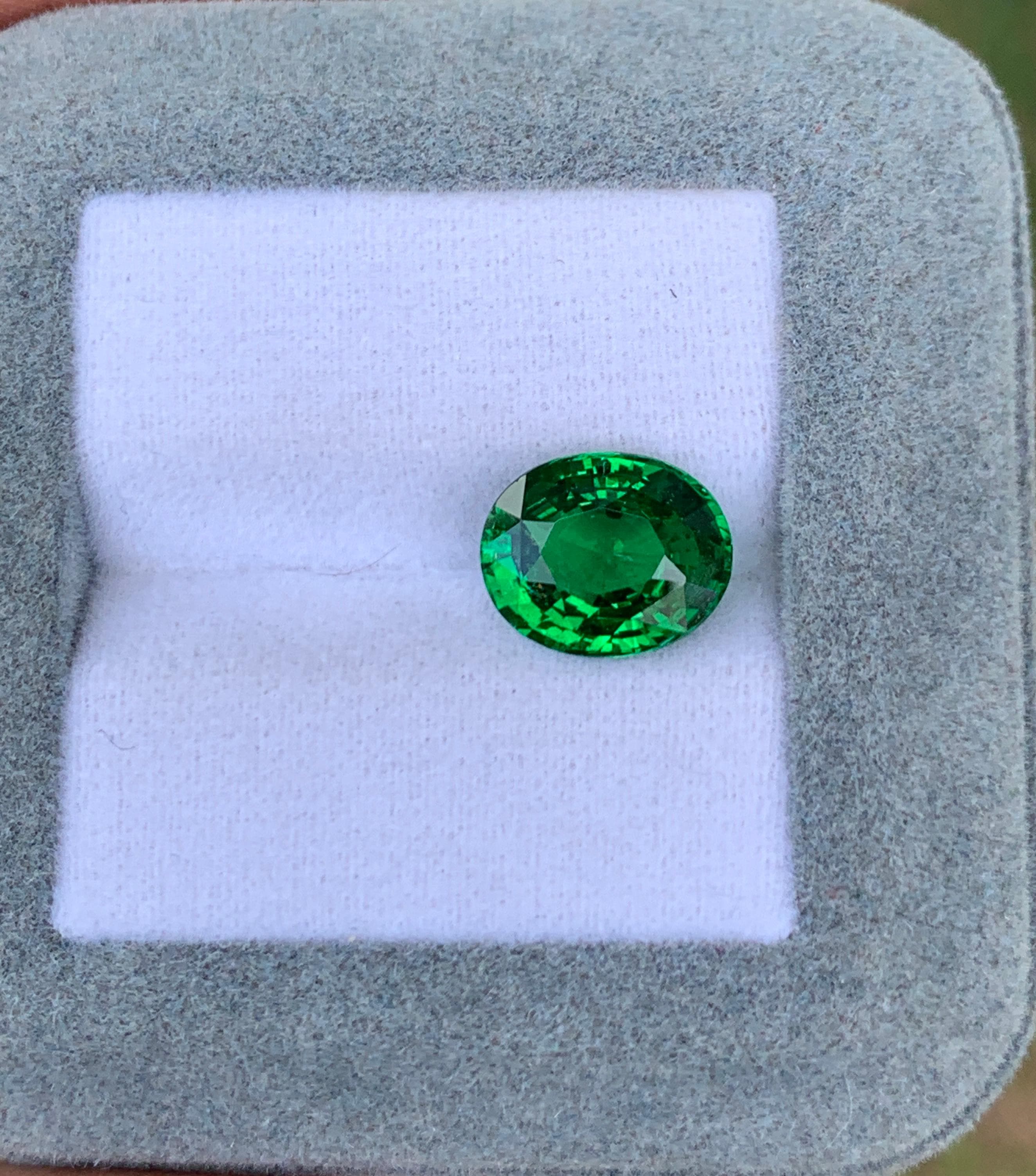 étude — tsavorite 3,83 ct