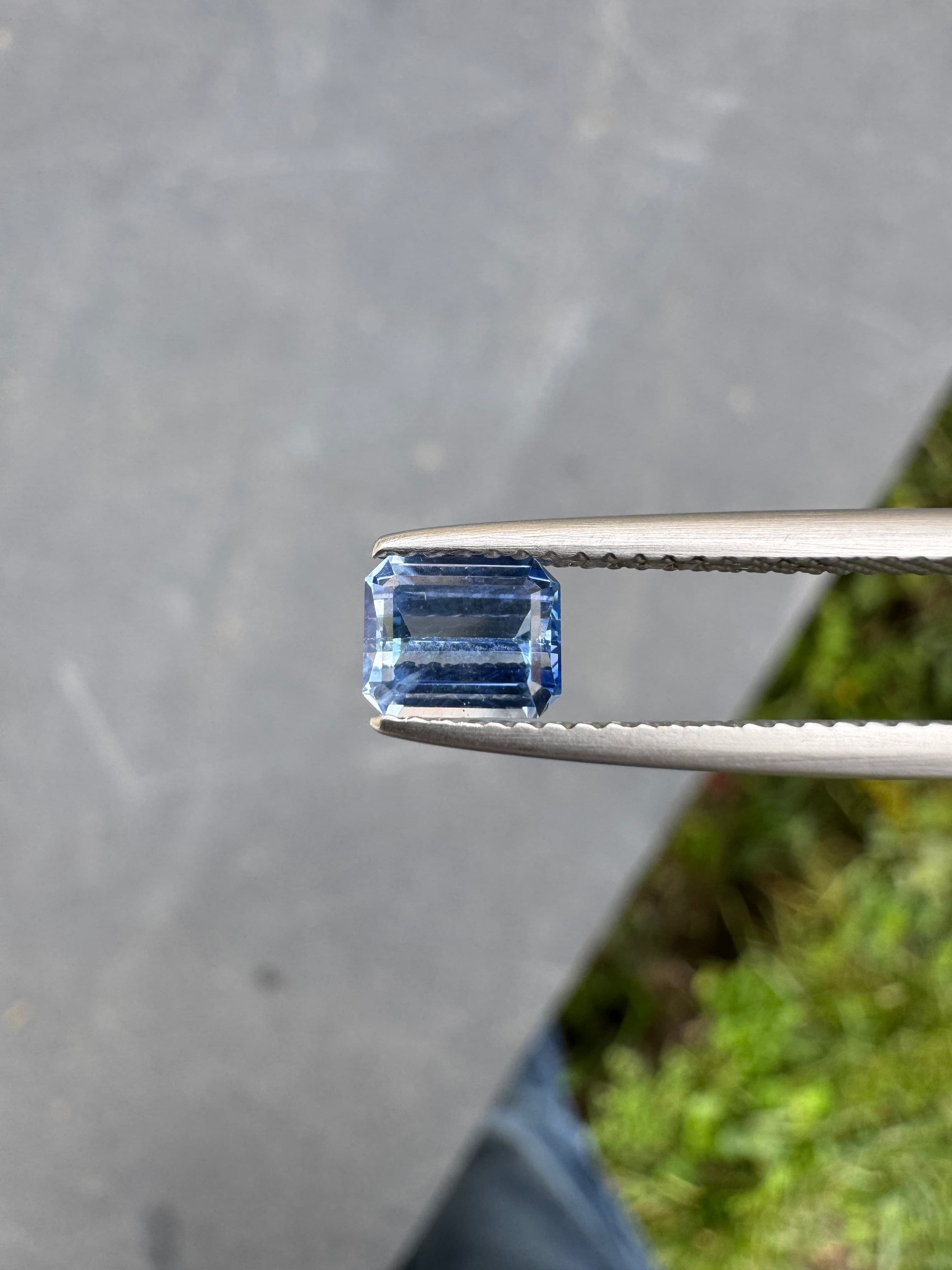 exemple — saphir bleu 0,86 ct