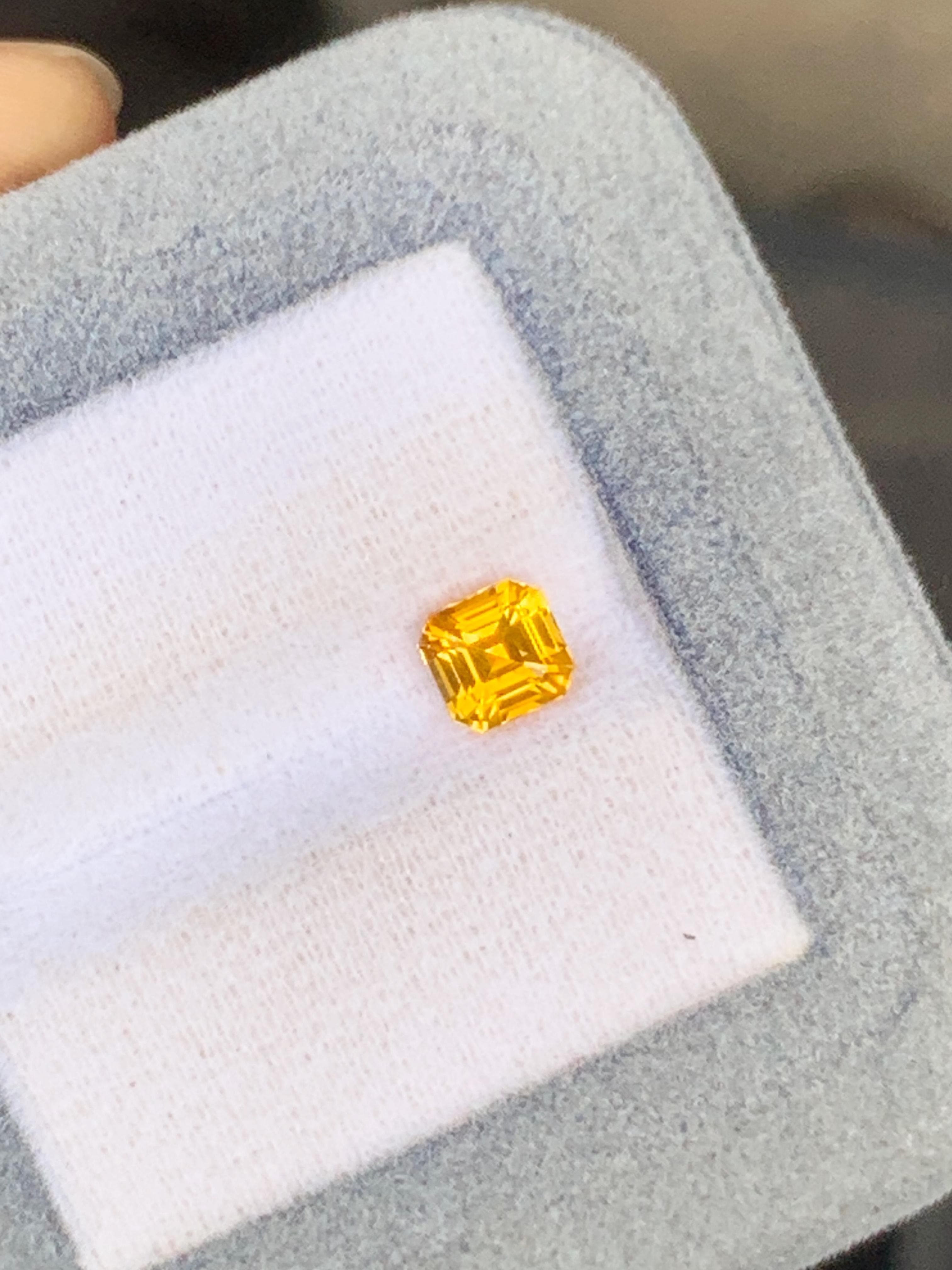 étude — jaune carré 1,20 ct