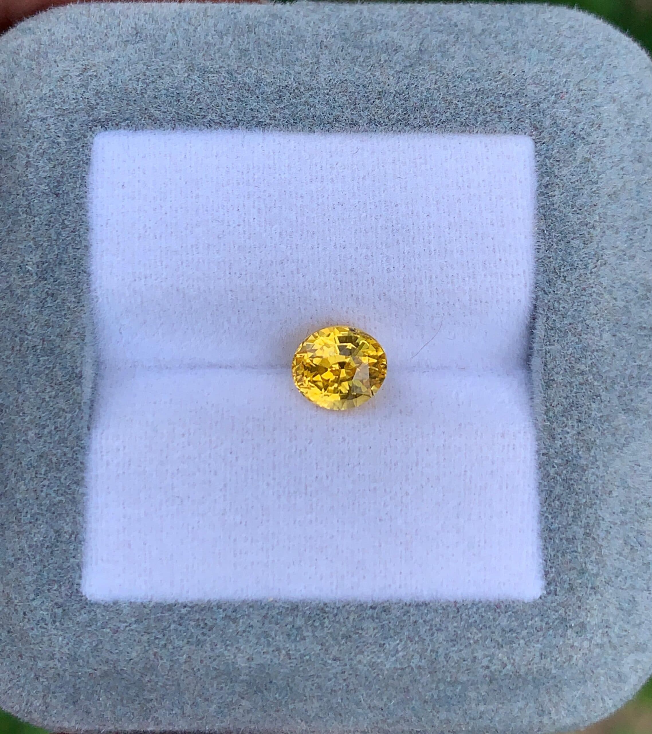 Saphir Jaune Ovale de 1,56ct