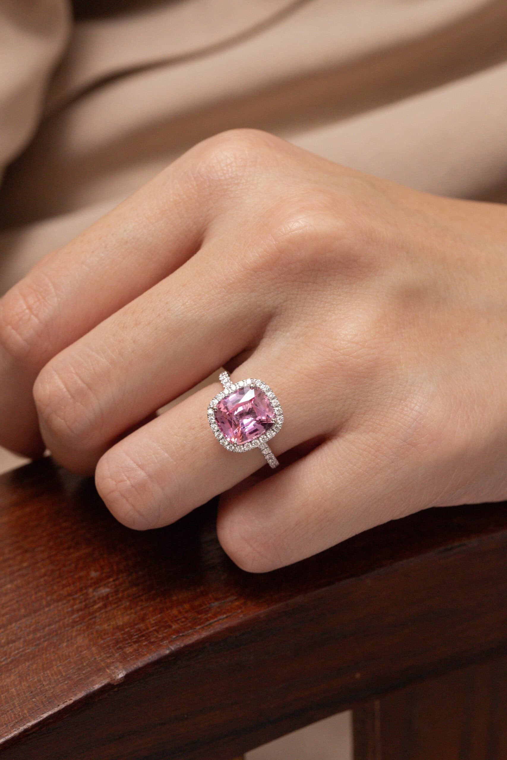 bague padparascha sur mesure page pierres