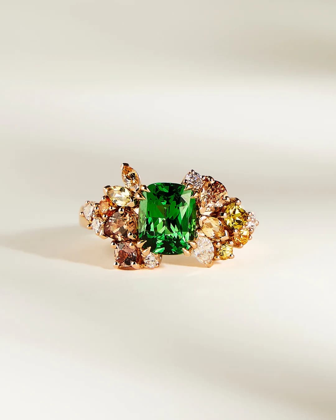 bague tsavorite creation sur mesure bonnot paris