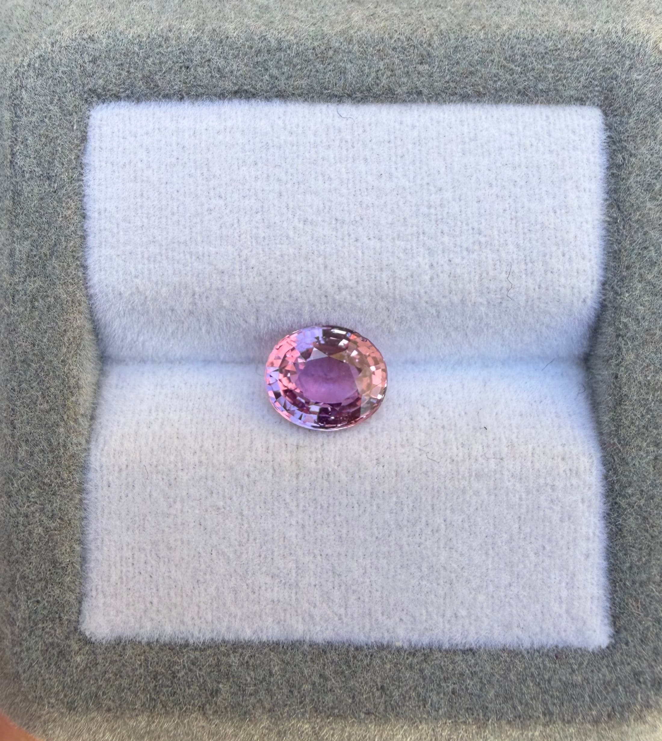 Saphir Violet Ovale de 1,51ct — Madagascar