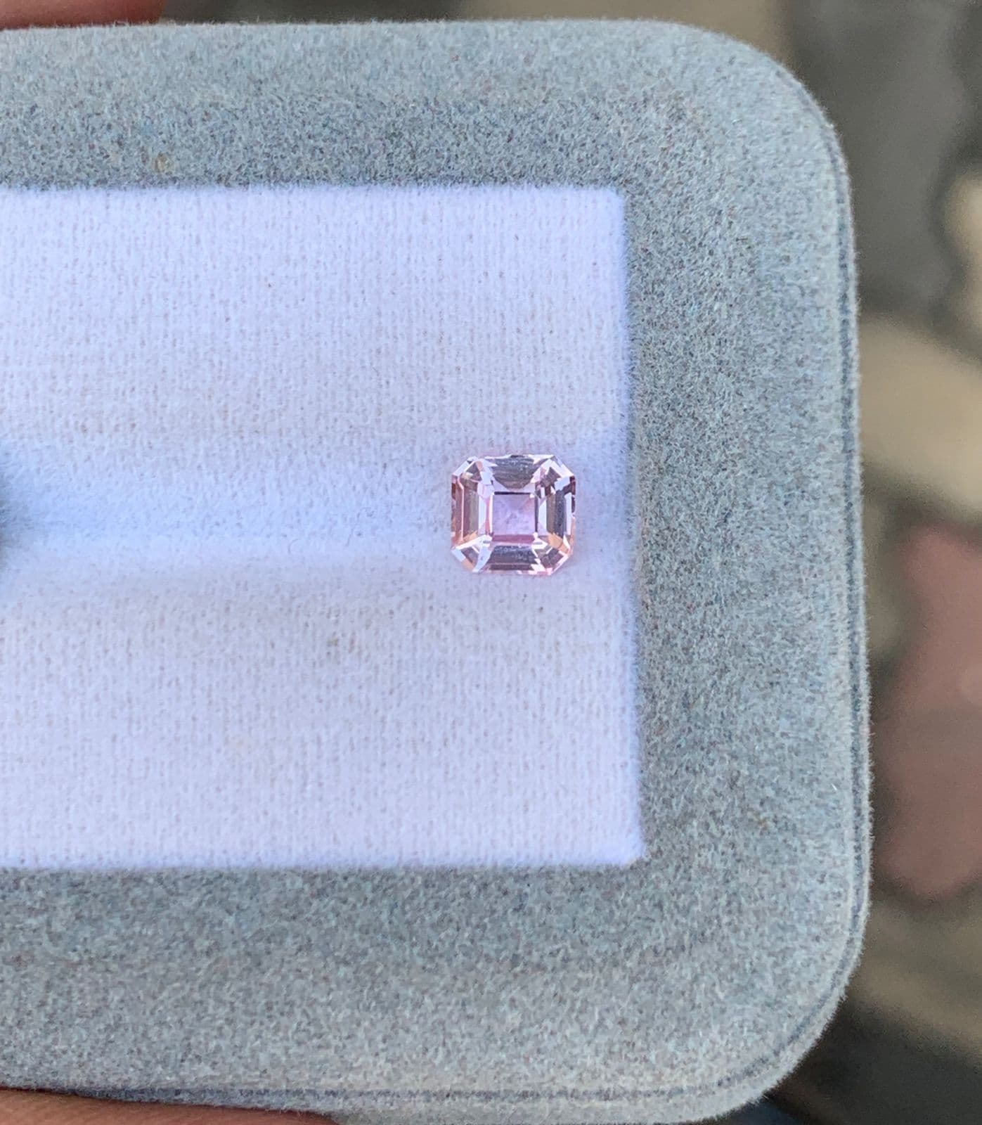 Saphir Rose Emerald Cut de 1,12ct