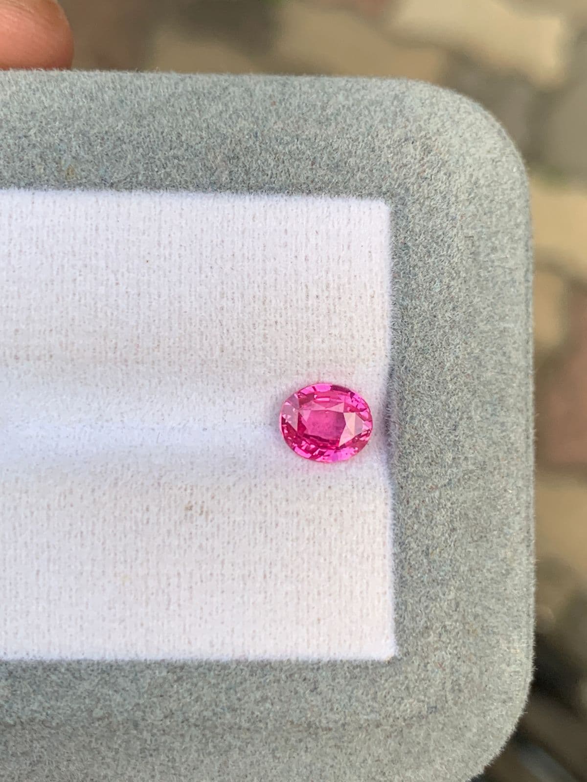 Saphir Rose Ovale de 1,02ct — Mozambique