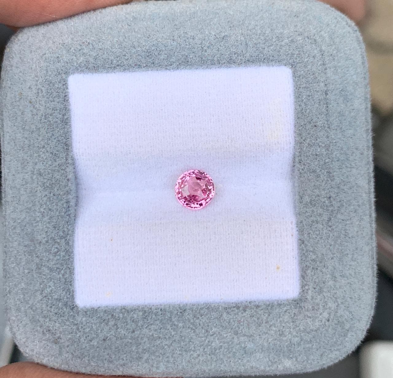 Saphir Rose Rond de 1,06ct — Madagascar