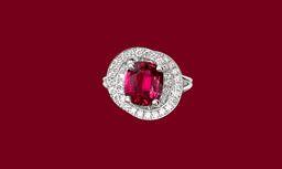 Bague de fiançailles rubis