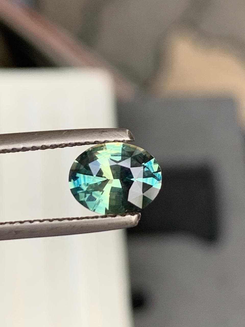 Saphir Teal Ovale de 2,04ct — Madagascar, Non Chauffé