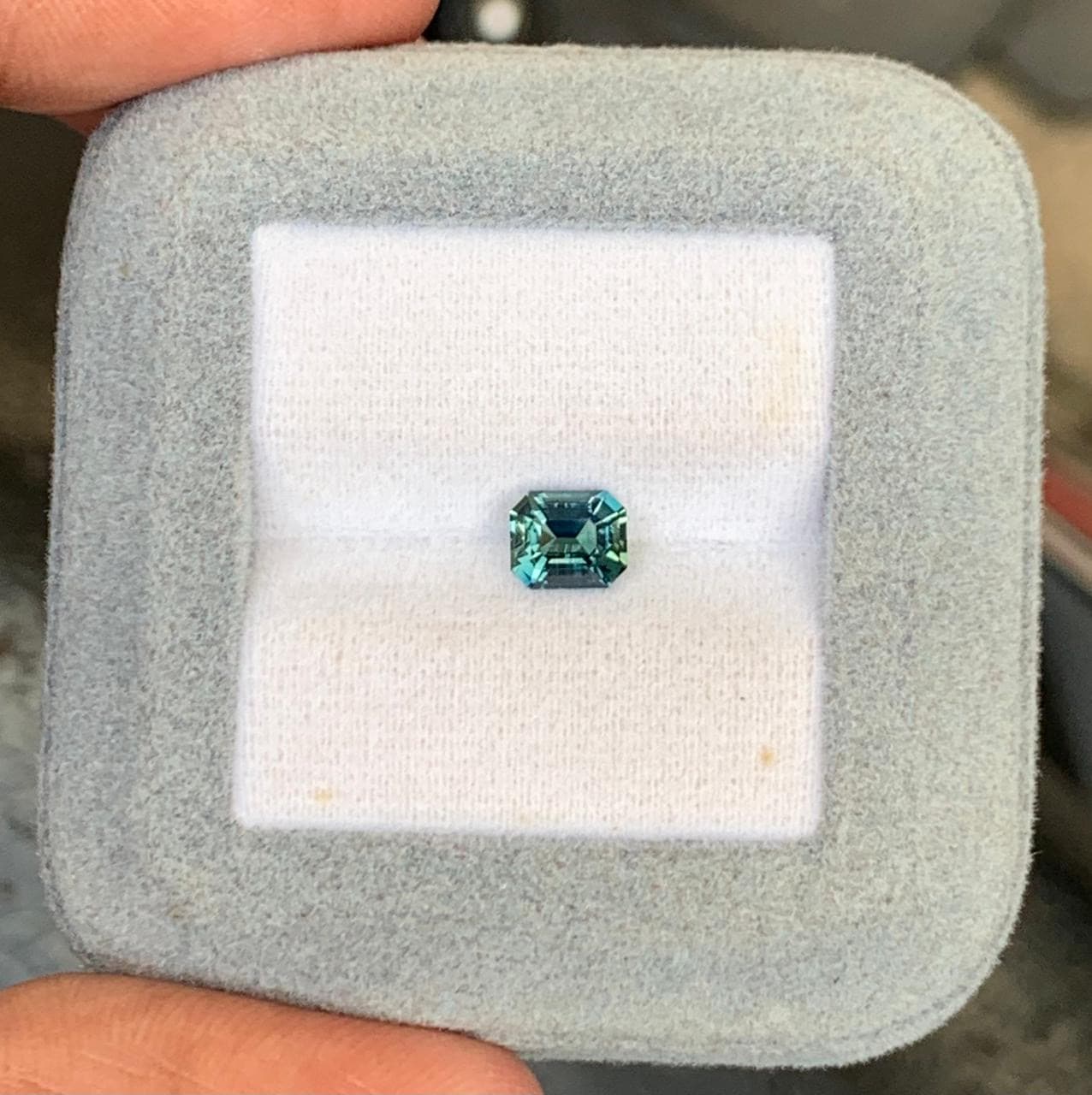 Saphir Teal Rectangle de 1,09ct — Madagascar