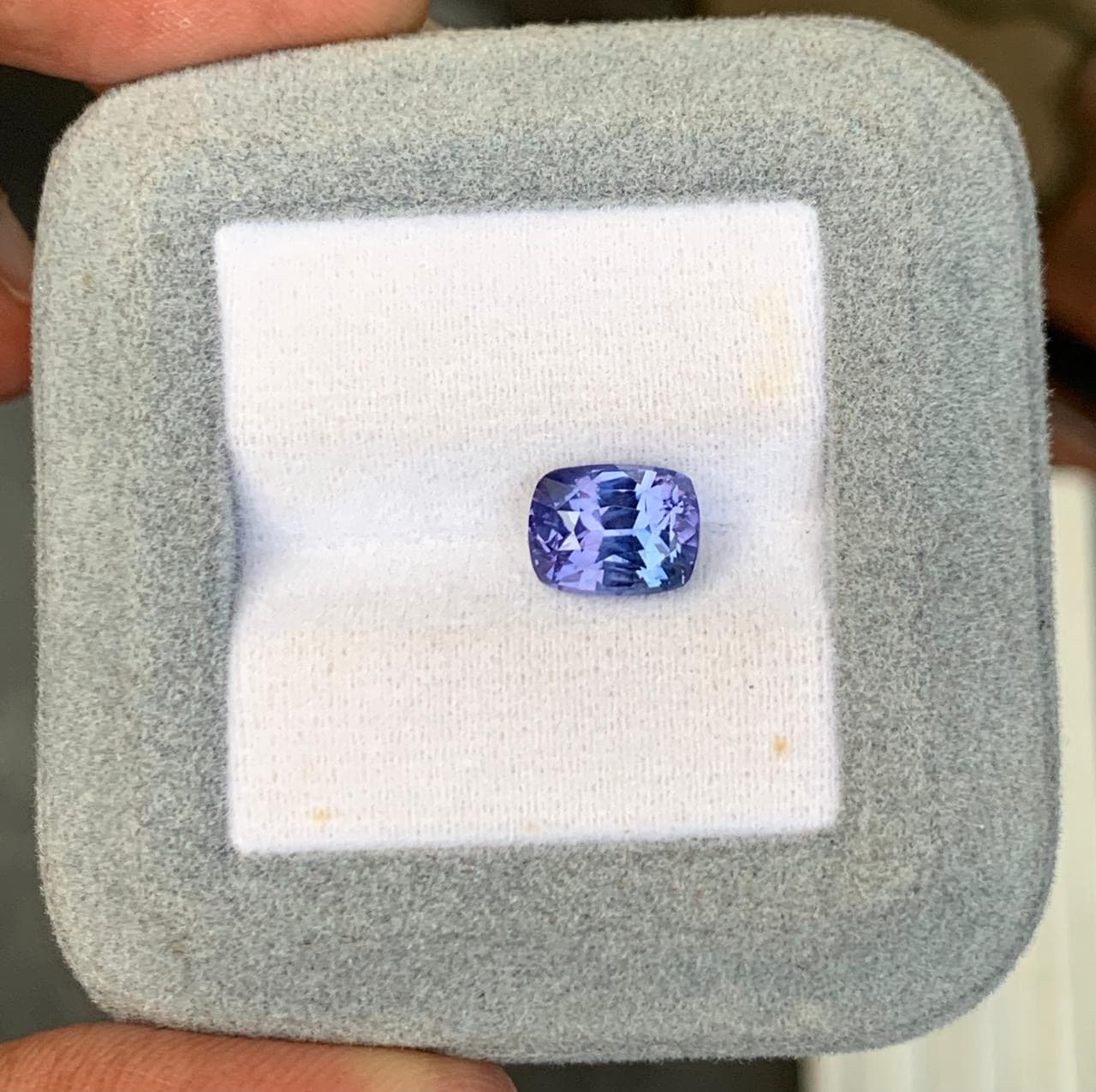 Saphir Bleu Coussin de 3,51ct — Sri Lanka