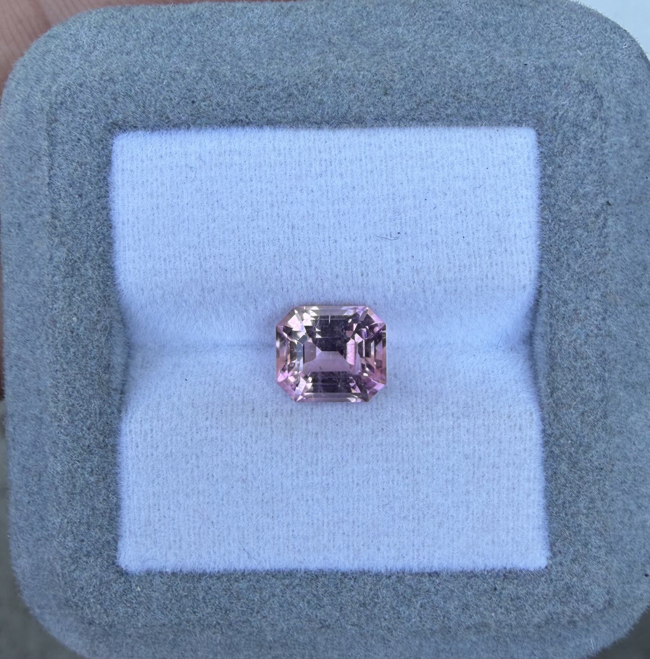 Tourmaline Rose Rectangle de 2,34ct
