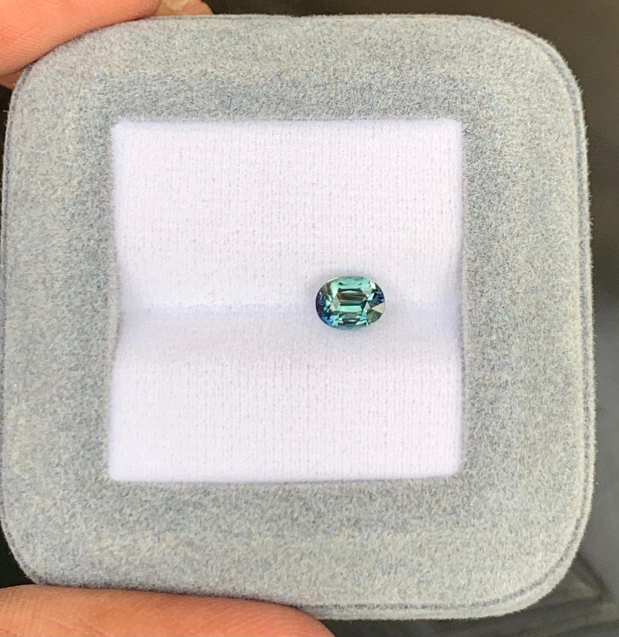 Saphir Teal Ovale de 1,02ct — Madagascar
