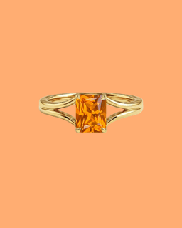 Bagues de fiançailles Saphir Orange