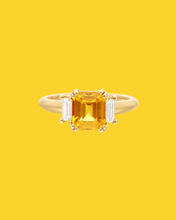 Bagues de fiançailles Saphir Jaune