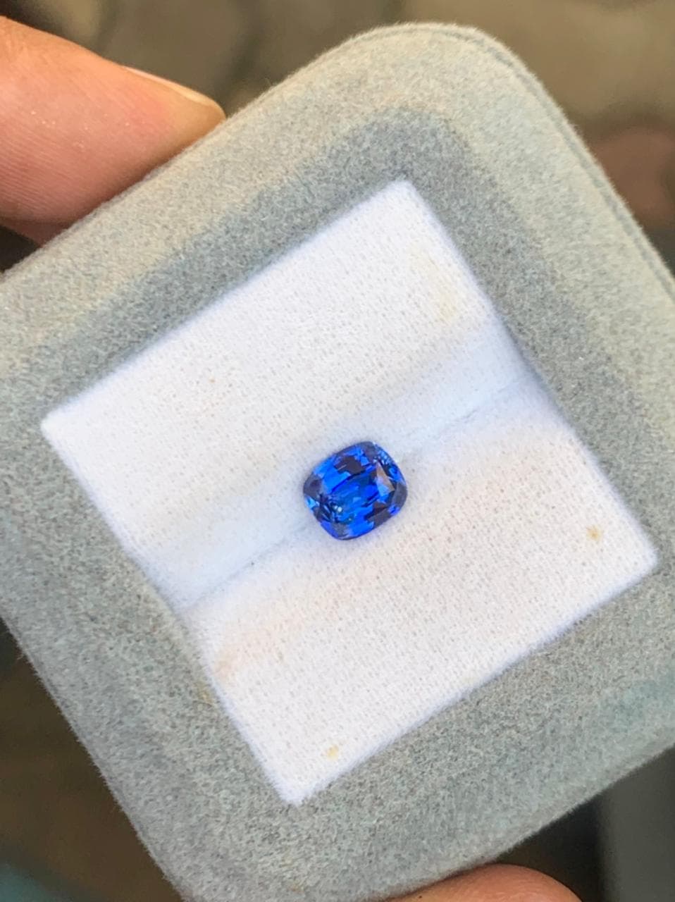 Saphir Bleu Coussin de 1,39ct