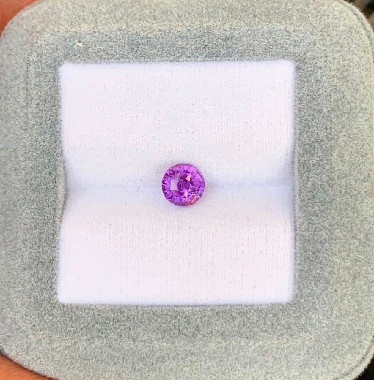 Saphir Violet Rond de 1,05ct