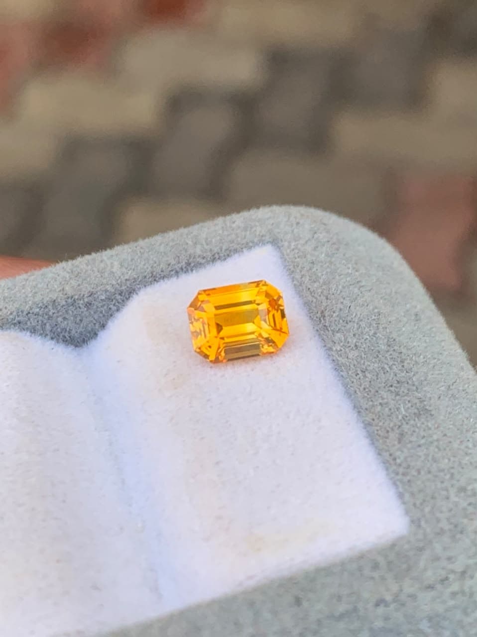 Saphir Jaune Rectangle de 1,53ct — Sri Lanka
