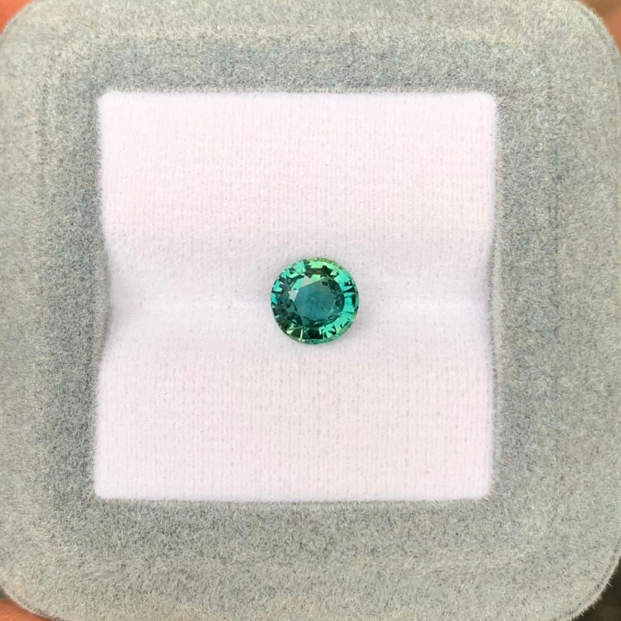 Saphir Teal Rond de 1,59ct